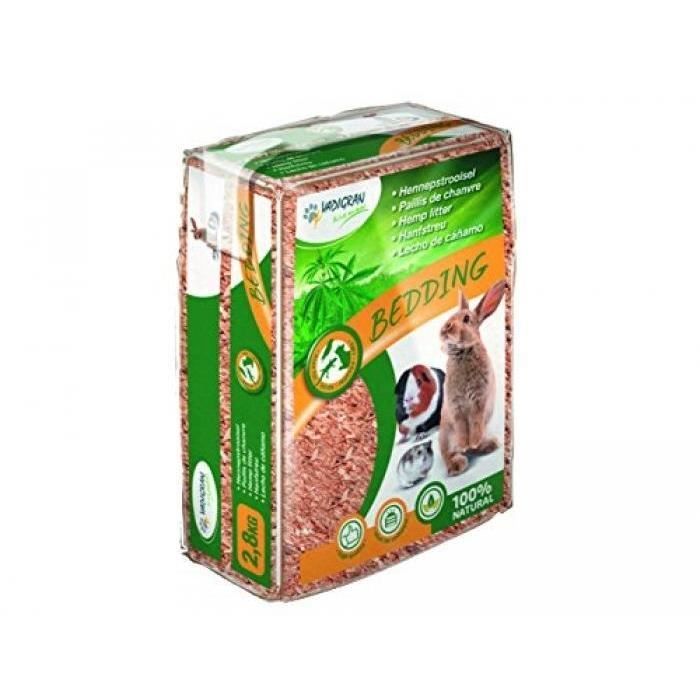 VADIGRAN LITIÈRES POUR PETITS ANIMAUX PAILLIS DE CHANVRE 2,8 KG