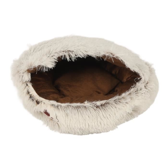 Cutypet Grotte D'hiver En Peluche Chaude Et Confortable, Pour Chat