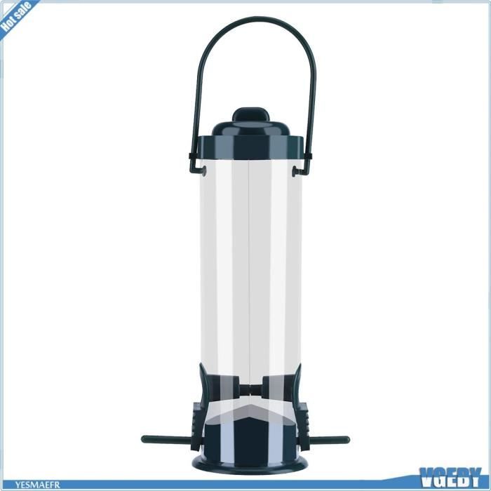 Meilleurs prix pour Mangeoire à oiseaux sauvages suspendue en plastique transparente - V GEBY - pour jardin extérieur