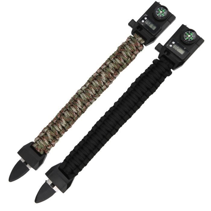 Steinbock7 Hochkönig Lot De 2 Bracelets En Paracorde 3 En 1