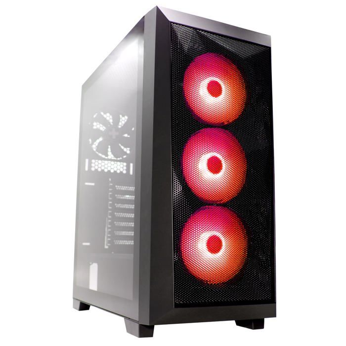 Boîtier PC Xilence Xilent Breeze – 3 Ventilateurs ARGB – Noir – Tour Midi