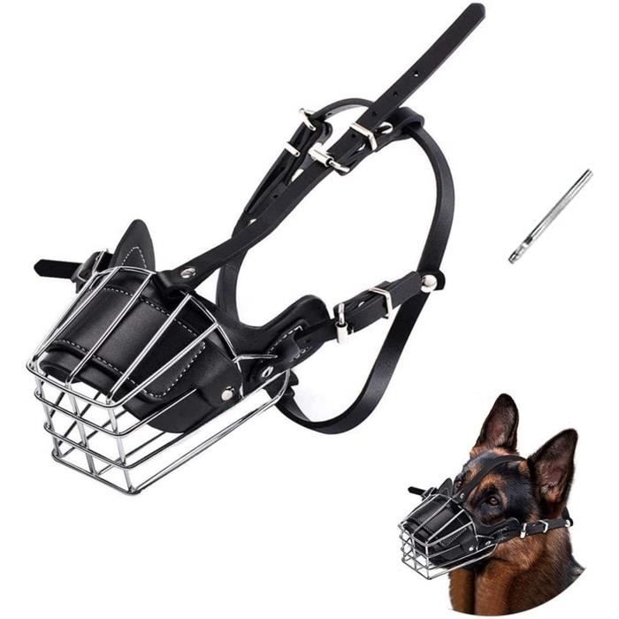 Muselière Pour Chien Respirante En Maille - Ajustable, Taille XS à XL, Prévient Morsures Et Ingestion