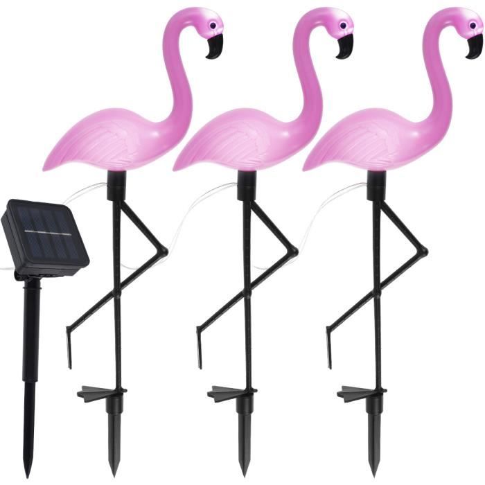 DeeprBling Lampe Flottante Flamant Rose Solaire - Décoration Piscine Étanche IP68 Gonflable 1 Pièce