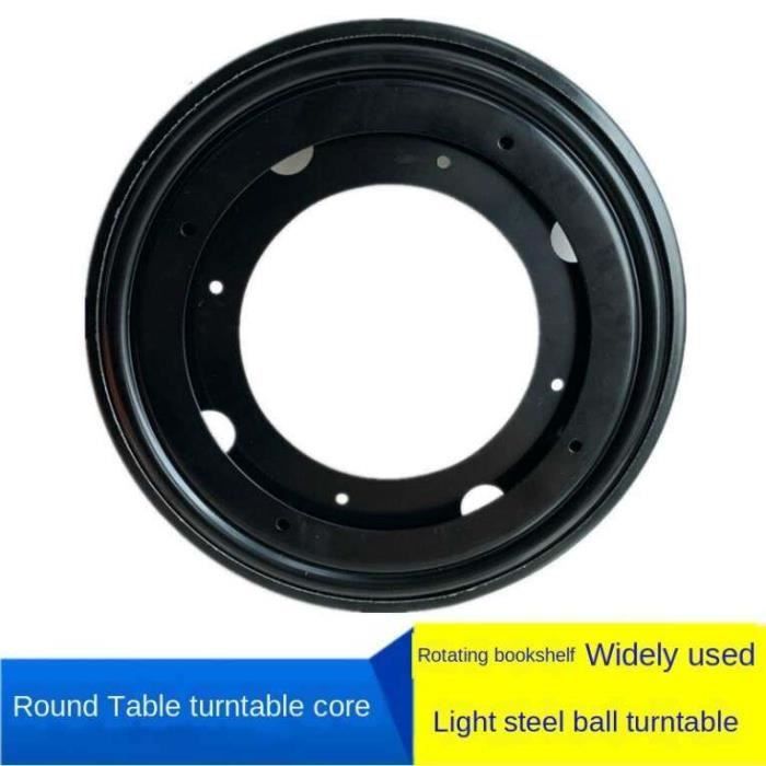 2 Plateaux Tournants 360° - Diamètre 25,5 Cm, Charge 15 Kg - Pour TV, Moniteur, Décorations - Rotation Fluide