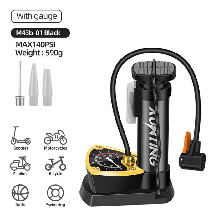 Vaskula Pompe A Velo Max 300 PSI Mini Pompe Velo Avec Manomètre Un