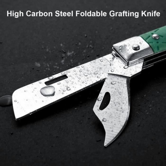 GG07485-Greffoir Bahco, Couteau de jardinage, couteau à greffer, couteau de  greffage pliable en acier à haute teneur en carbone - Cdiscount Jardin