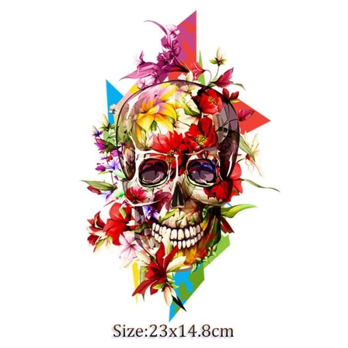 Thermocollants DIY Halloween - Lot De 3, Motifs Colorés - Pour Customiser Vêtements, Déguisements, Accessoires - 3