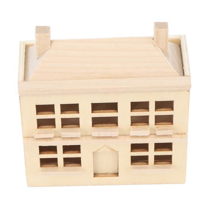 Zerodis Lit Pour Enfants De Maison De Poupée 1:12 Dollhouse Miniature