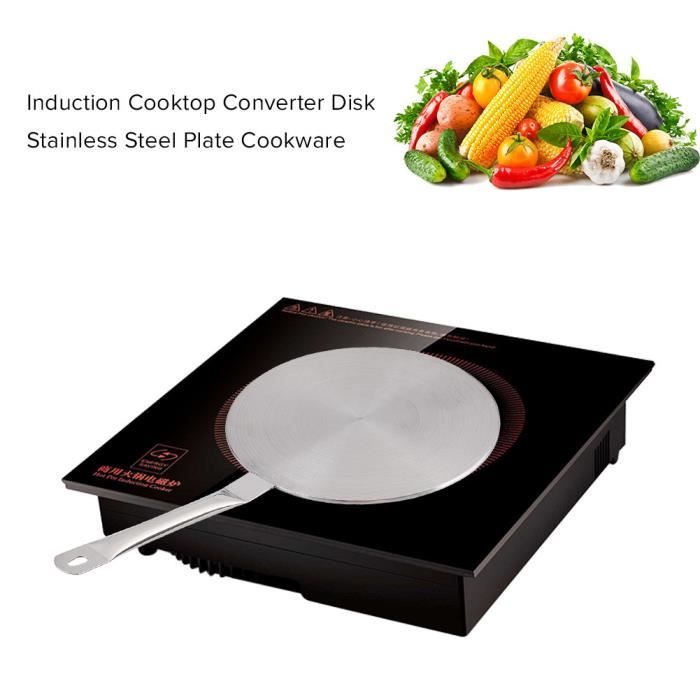 S//M//L en Acier Inoxydable Chaleur Diffuseur plaque induction Cuisinière conduction de la chaleur disque