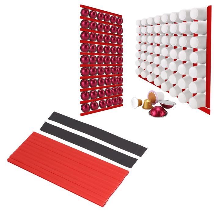 Aublinto Support Mural Dosettes Café Bois Rond Rotatif - Organiseur Capsules Nespresso Dolce Gusto Avec Poignée