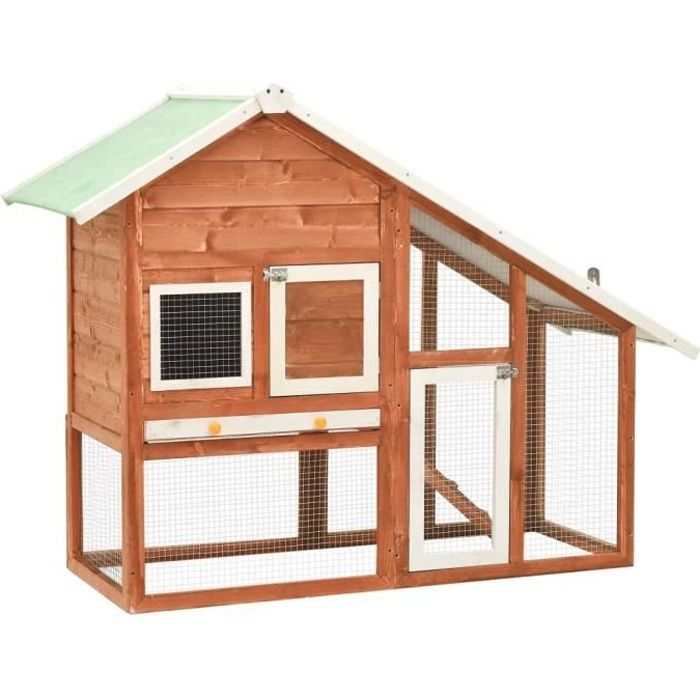 VidaXL Clapier 140cm Bois