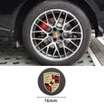 4 x caches moyeux Porsche 76mm gris centre roue logo Pour Porsche Cayenne Cayman Panamera boxster 911/718-1