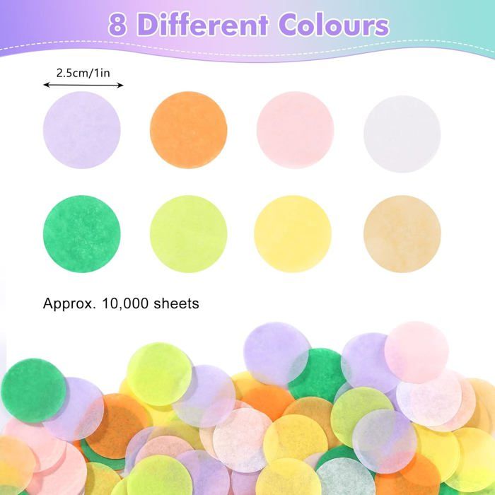 Confettis De Scène Ronds - 5.5 Cm - Sachet De 100 G - Multicolore | Le Géant De La Fête