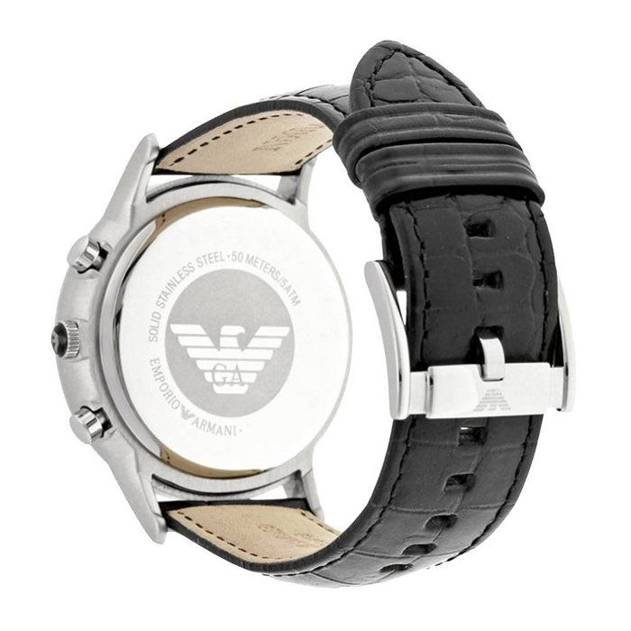 Montre Armani Homme AR2447 Noir Classique Achat vente montre Homme Adulte Noir Cuir Cdiscount