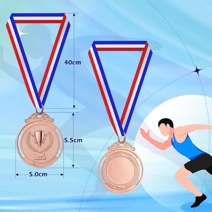 TROPHÉES GRAVURES EXPERT - Rubans De Cou ~ RUBAN ROUGE-BLANC-ROUGE