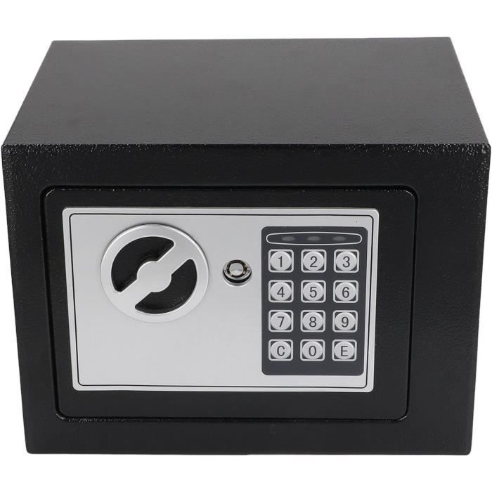 Coffre-fort Numérique YRHome 12 Litres - Mot De Passe Électronique + 2 Clés - Alarme - à Fixer Mur/Sol