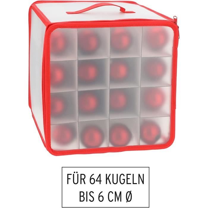 Boîte De Rangement Pour Boules De Noël (64 Boules) OrnementsAccessoires