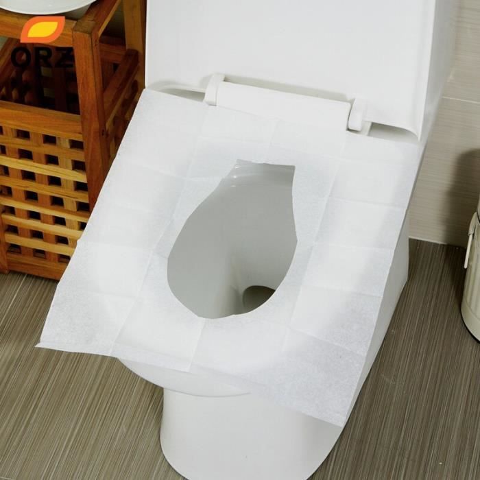 Abattant adulte pour WC Siège De Toilette Jetable Imperméable couvre siege  toilette jetable Antibactérien Portable Pour
