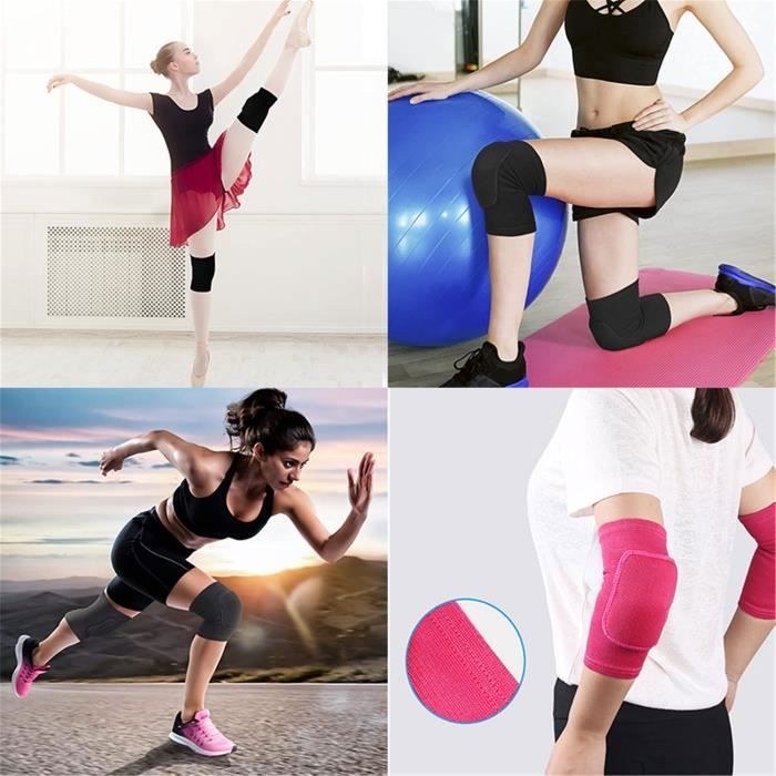 Lot De 2 Genouillères De Danse Et Sport - Genouillères Élastiques Unisexes Enfants Et Adultes