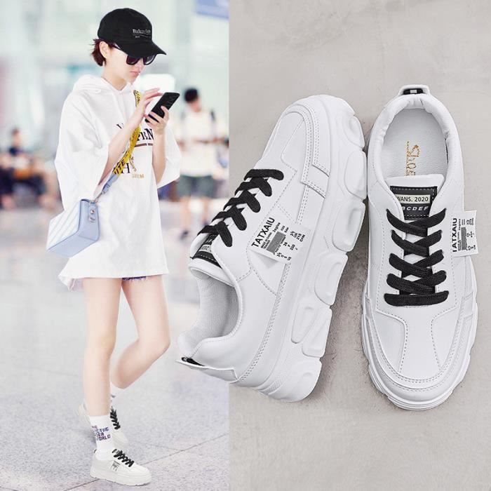 MR Basket Femme Baskets casual l gantes et confortables personnalis es noir
