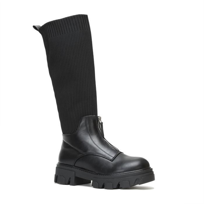 Bottes chaussettes noires clearance