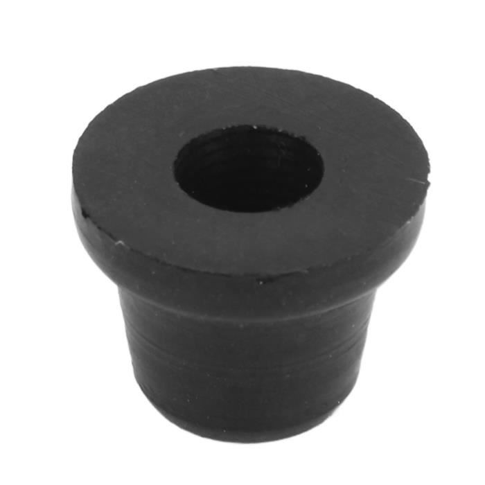 Aramox 4 Bouchons De Mamelon De Purge Frein En Caoutchouc Noir - Protection Anti-Poussière Universelle 8mm Voiture Moto