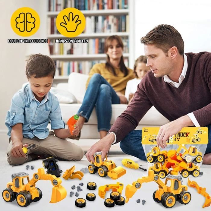 Tracteur Jouet Bloc De Construction 302 Pieces Jeux enfants construction Camion