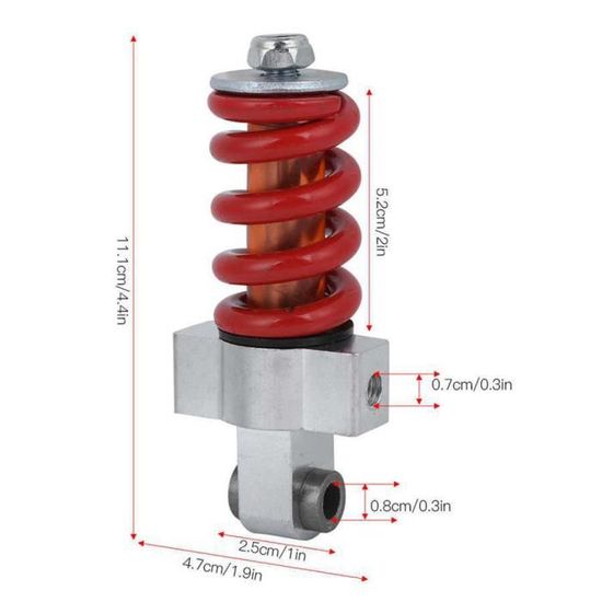 Amortisseurs Arrière 125 Mm Pour Trottinette électrique Kugoo Pro – Noir, Métal, Compatibles Et Stylés