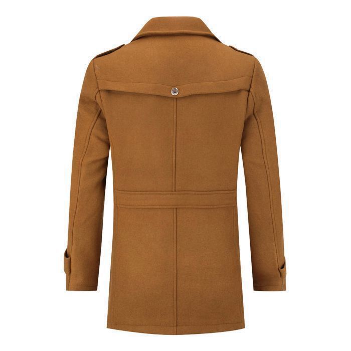 Manteau Homme Hiver En Laine Et Polyester - Parka Ample, Duffle-coat, 4 Poches, Coupe Décontractée