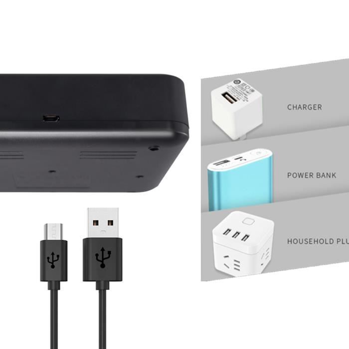 Chargeur De Piles Universel Linq Avec écran LCD Et Port USB 5V 1A - Neuf