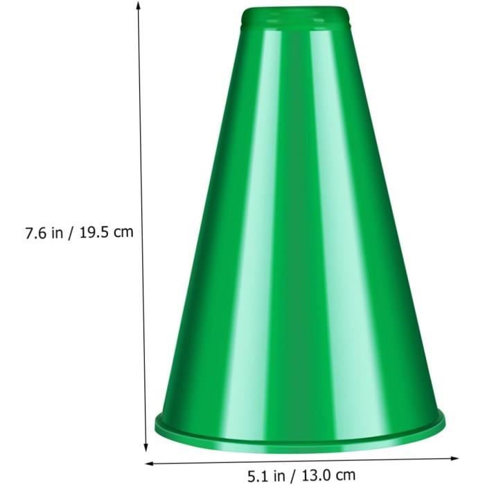 Poignée 6 Pièces Cône De Mégaphone En Plastique Applaudissements