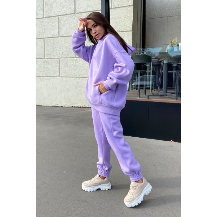 Survetement Femme Marque Modele Violet Manches Longues Fitness Violet Cdiscount Pret a Porter