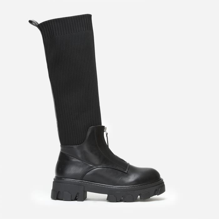 Bottes chaussettes new arrivals noires