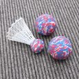Housse de raquette de tennis pour enfants avec 2 balles de badminton, équipement d'entraînement aux sports de plein air, bleu-3