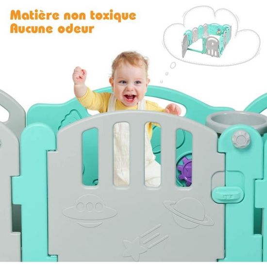 12 Panneaux Besrey Parc Bebe Modulable Plastique Protection De Porte Pour Les Grands Jeux Evolutifs Pour 6 36 Mois Barriere Securite Parcs La Chambre De Bebe 12 Panneaux Besrey Parc Bebe Modulable Plastique Protection De Porte Pour Les Grands Jeux Evolutifs Pour 6 36 Mois Barriere Securite Parcs La Chambre De Bebe