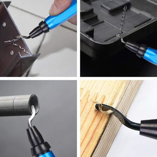 Towinle Outil D'ébavurage+Lot De 10 Lames Rechanges 145 Mm Stylo ébavurage ébavurer Cuivre