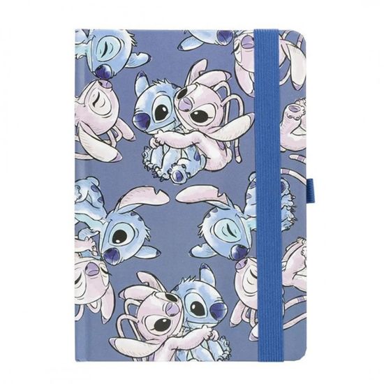 Carnet A5 Stitch Et Angel Tout Doux En Peluche Avec 12 Feutres, Journal Créatif 80 Pages - Cadeau Enfant Fan Disney