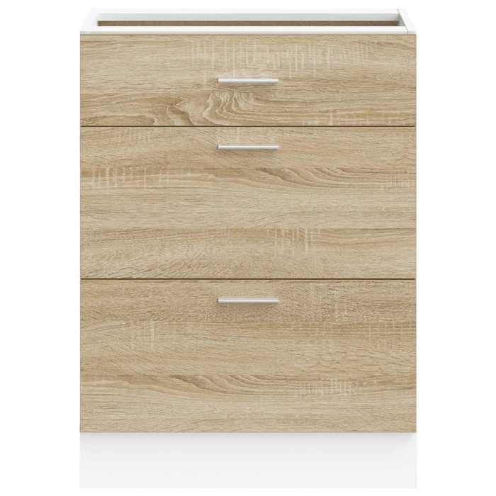 Meuble bas de cuisine - vidaXL - Chêne Sonoma - Bois d'ingénierie ...