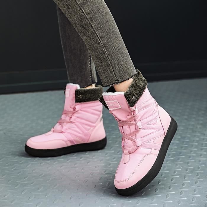 Bottines femme, couleur rose, pointure 39, neuves - Chaussures
