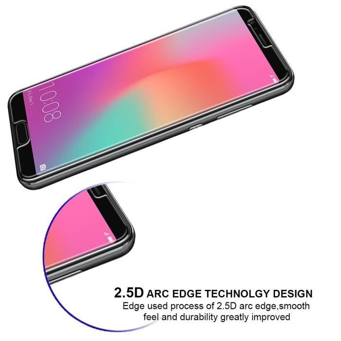 Pack De 2 Verres Trempé Compatible Avec Honor View 10, Film De
