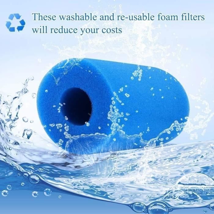 Filtres de piscine réutilisables Type A - TRAHOO - Lot de 3