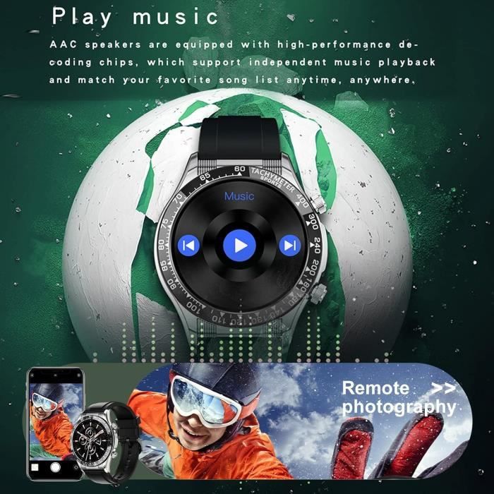 Montre Connect e Homme Femme Fitness Tracker 1.99 Smartwatch