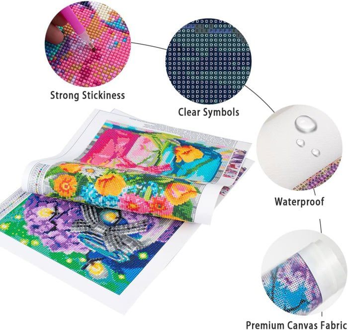 Livre Diamond Painting DAERLE Arbre De Vie Coloré Diamond Painting