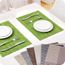 3pcs Set De Table Plastique 44 29 5cm Impermeable Tapis D