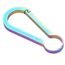 Mousqueton multifonctionnel randonnée boucle de verrouillage porte-clés accessoires de sports de plein air (multicolore)