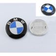 2 logos badges emblème BMW 82mm capot / 74 mm coffre-0