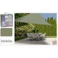Toile d'ombrage - Marque - Vert - Triangulaire - Anti UV - Plus de 250 g/m²-0