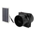 Ventilateur d'extraction solaire VGEBY - Tuyau Rond - Kit Panneau Solaire ABS - 10W 12V-0