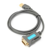 HURRISE Câble série USB vers RS232 Câble de port série Mindpure US015 Câble convertisseur USB vers DB9 RS‑232 mâle vers