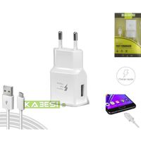pack Quick charge Charge Rapide 18w Compatible Samsung Galaxy A6 2018 chargeur + cable micro usb
